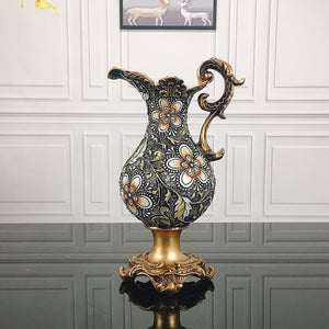 European-Style Milk Jug Vase Decoration Living Room Floral Arrangement Dried Flowers Retro Creative