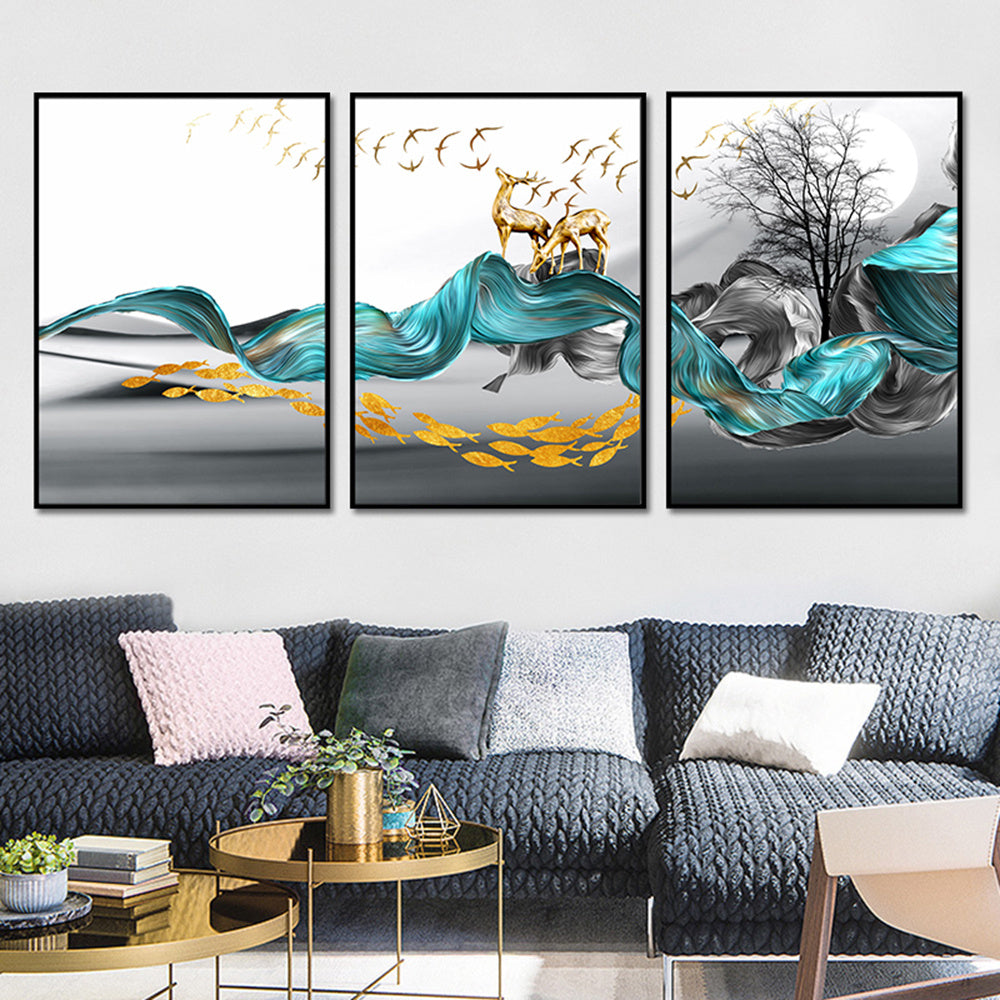 Yipinge Custom Decorative Painting Canvas Core Framed Unframed Painting Nordic High-definition Inkjet