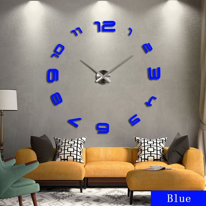 Oversized Acrylic Wall Clock Living Room Modern Art Wall Clock Mirror Clock