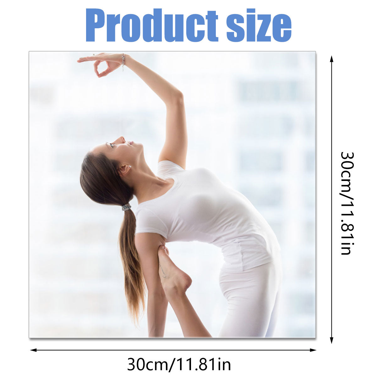 10pcs Mirror Sheets, Self Adhesive Non Glass Mirror, 12 x 12 Inch Ultra-thin Flexible Mirror Sheets, for Home Bedroom