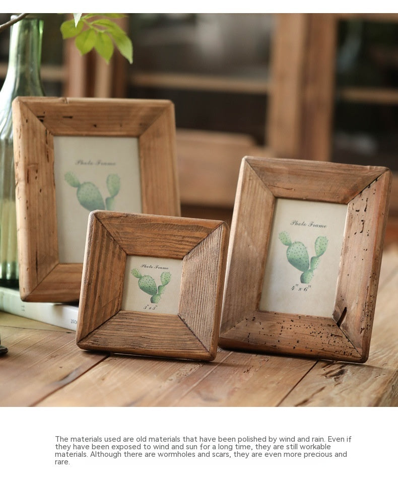 Wooden Frame, Solid Wood Table, Picture Frame, Table Decoration