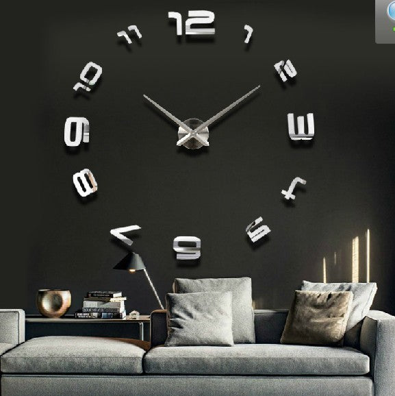 Oversized Acrylic Wall Clock Living Room Modern Art Wall Clock Mirror Clock