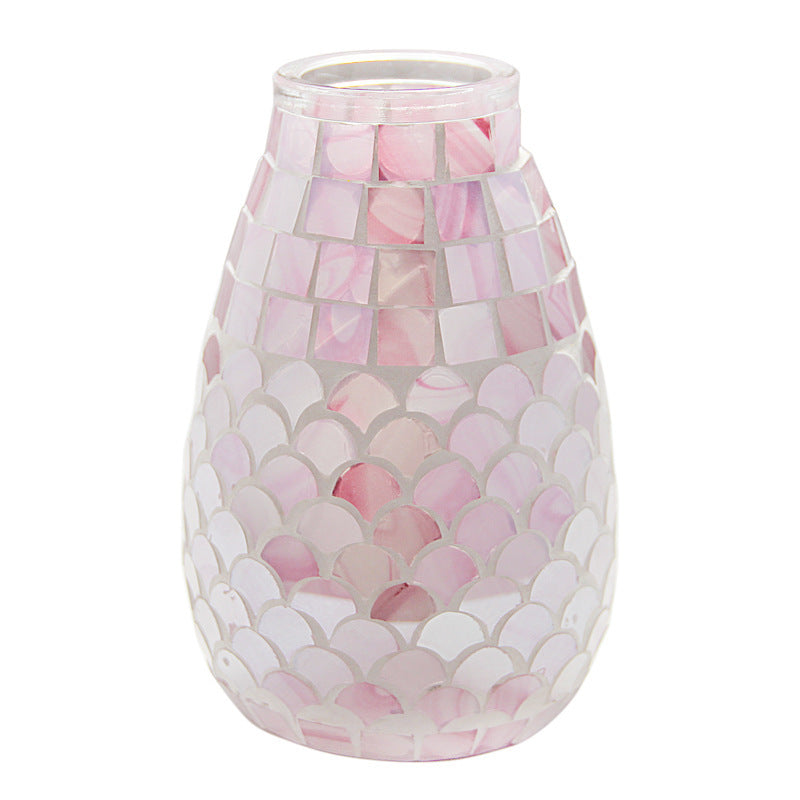 Mosaic Decorative Glass Vase