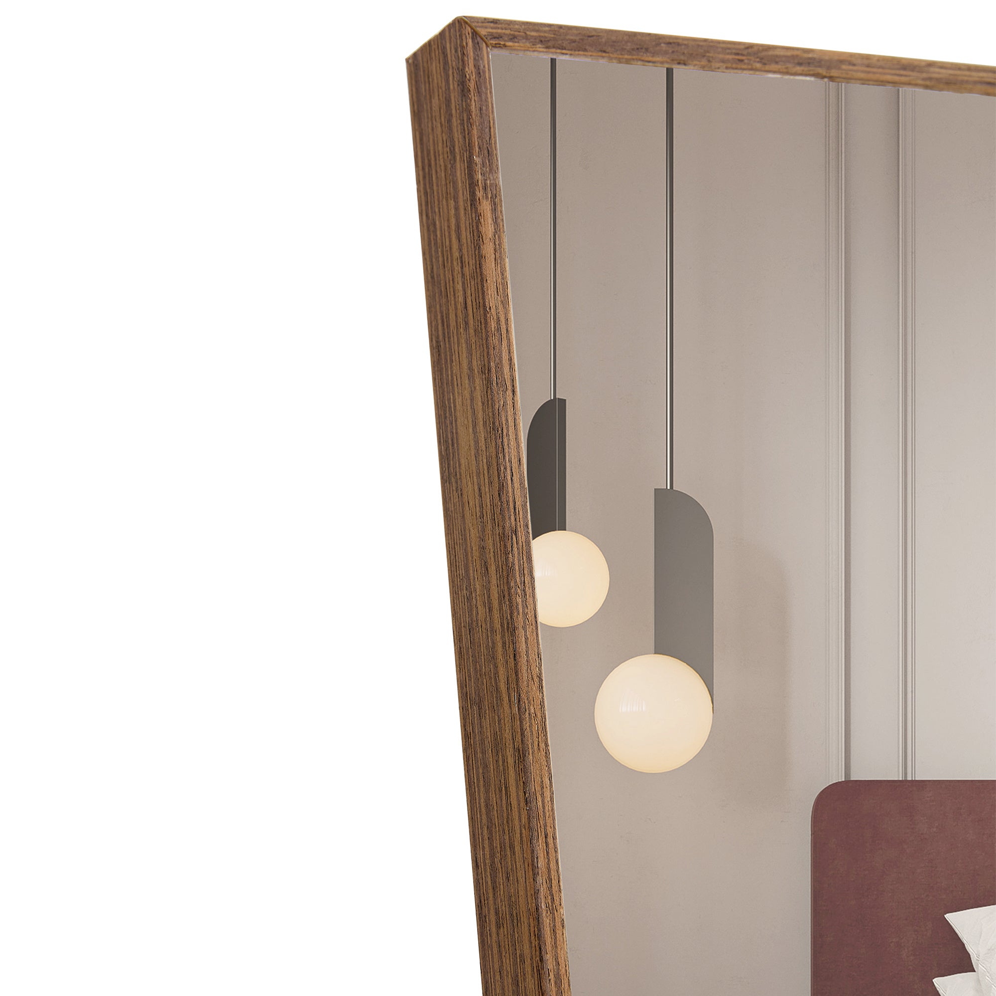 The Fourth-generation Packaging Upgrades Brown Solid Wood Frame Full-length Mirrors, Vanity Mirrors, Decorative Mirrors, And Floor-to-ceiling Mirrors Unavailable Platforms- AliExpress