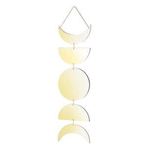 Wall Hanging Sun And Crescent Acrylic Mirror Decoration