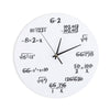 Wall Clock 3D Decoration Clock Mathematical formula for Kids Room Nursery Home Decor