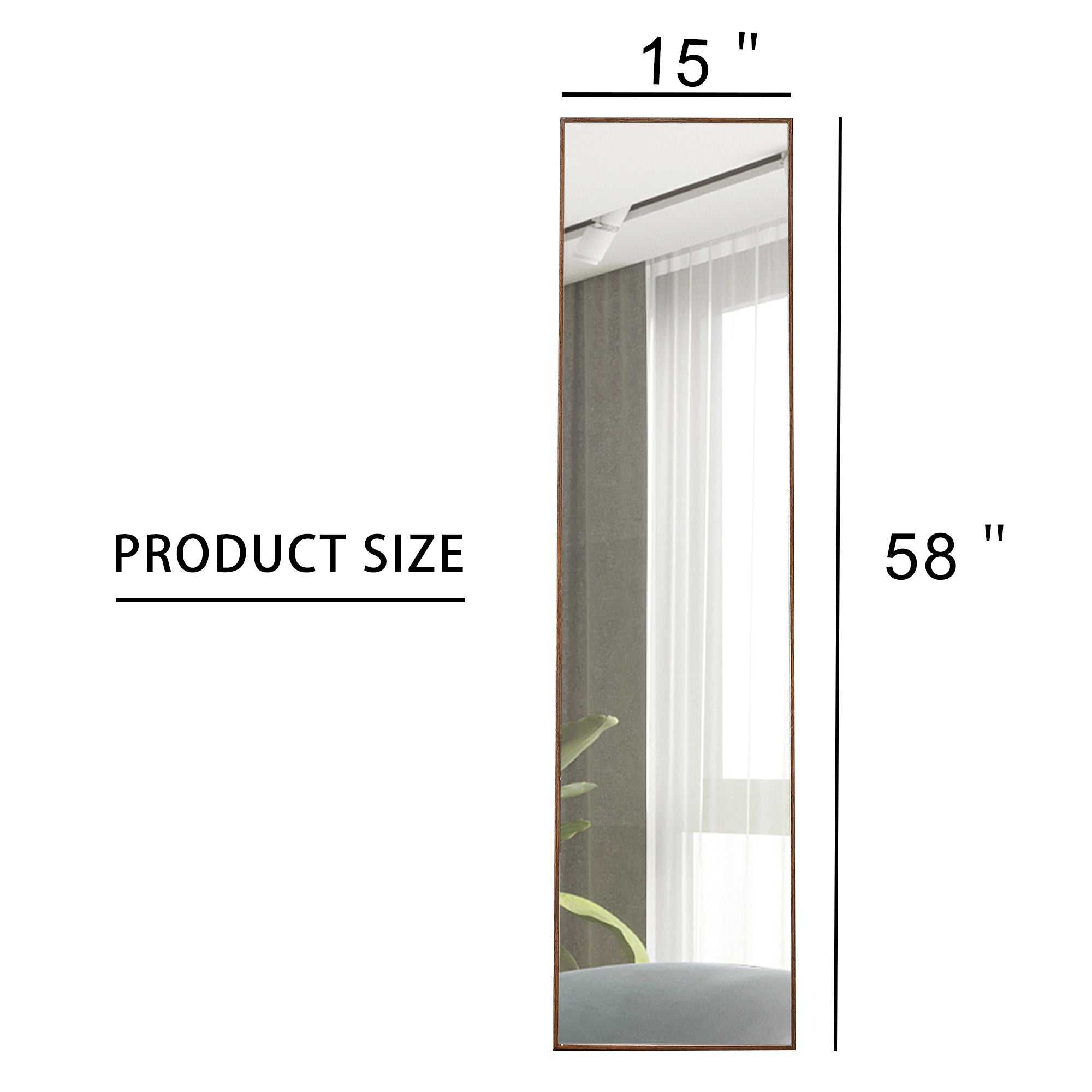 The Fourth-generation Packaging Upgrades Brown Solid Wood Frame Full-length Mirrors, Vanity Mirrors, Decorative Mirrors, And Floor-to-ceiling Mirrors Unavailable Platforms- AliExpress